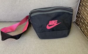 Vintage Nike Fanny Belt Waist Pack Bag Men’, Women Black pink - Picture 1 of 7