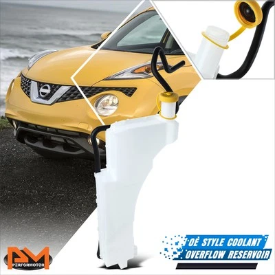 For 11-17 Nissan Juke OE Style Coolant Reservoir Overflow Tank Bottle w/Cap+Hose - Imagem 1 de 4