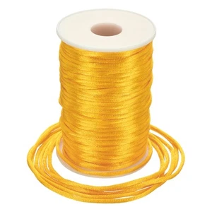 Nylon Satin Cord 3mm, 55 Yard Nylon String for Bracelet Golden Yellow - Picture 1 of 7
