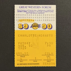 1989 Lakers / Hornets Ticket Stub (BINLH1) - Picture 1 of 2