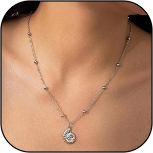 Collana stelle marine oro pendente collane da donna conchiglia puka gioielli perline perlina - Foto 1 di 12