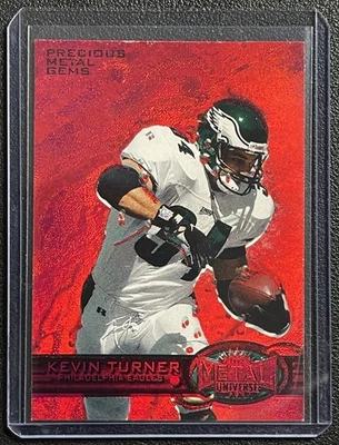 KEVIN TURNER 1997 SKYBOX UNIVERSE #79 PRECIOUS METAL GEMS RED PMG MISSING SN - Image 1 of 2