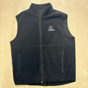 Ducks Unlimited Vest Men’s 2XL Vintage Full Zip Fleece Pockets Outdoor Hunting - Picture 1 of 4