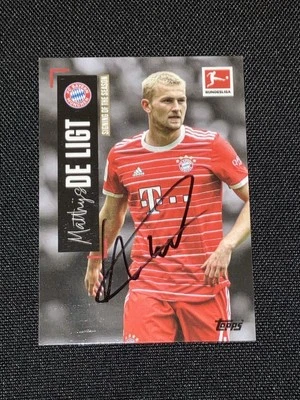 2023 Topps Bundesliga Matthijs De Ligt Hand Signed Autograph Card Bayern Munich - Image 1 of 3