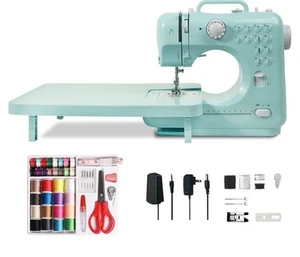 Electric Sewing Machine Portable Mini 12 Stitches Pedal Household for Beginner - Picture 1 of 7