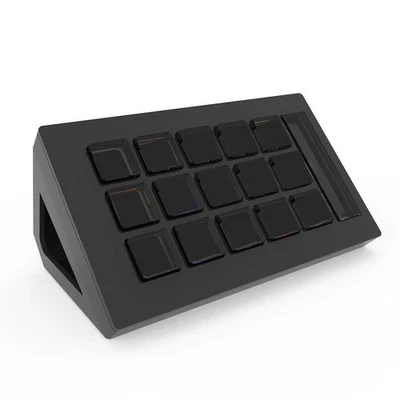 Compact Customizable Keyboard with 15 LCD Buttons for Multiplatform Use - Image 1 of 4