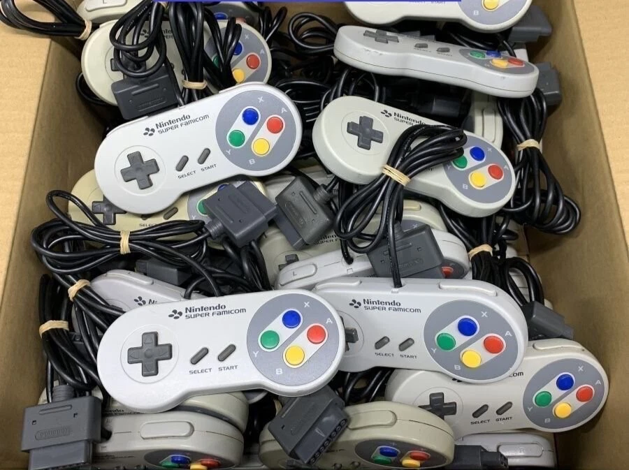 [Untested] Nintendo Super Famicom SFC SNES Controller Lot of 25 Free Shipping - Image 1 of 4