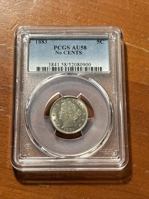 1883 Liberty  5C Nickel No Cents - PCGS AU58 - Image 1 of 4