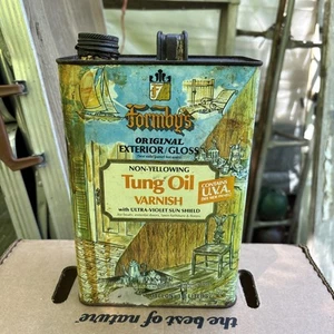 Barattolo vernice olio Formbys Tung vintage - Foto 1 di 3