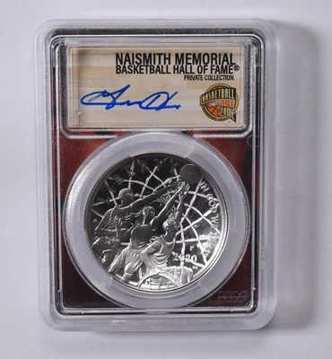 PR70 2020-P GRANT HILL SIGNED Basketball HOF Commemorative Dollar PCGS *5656 - Image 1 of 4
