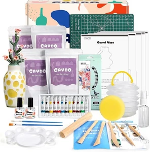 Caydo 2KG Air Dry Clay Pottery Kit for Beginners and Adults - Picture 1 of 1