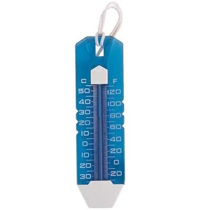 LARGE EASY READ JUMBO POOL SPA HOT TUB POND BATH THERMOMETER, BLUE 10-1/2" LONG - Picture 1 of 1