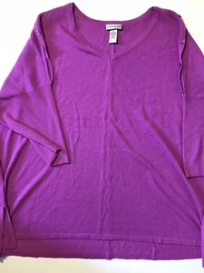 CATHERINES Purple Knit light Sweater plus size $X - Picture 1 of 3