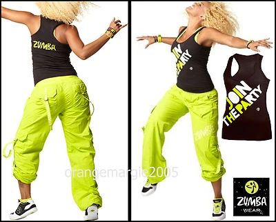 PANTALONES de baile ZUMBA CARGO Samba se convierte a Capri con borlas Feel The Music EliteZW Foto 1 de 4