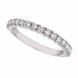 0,50 Karat natürlicher Diamant stapelbarer Ring G SI 14K Weißgold - Bild 1 von 1