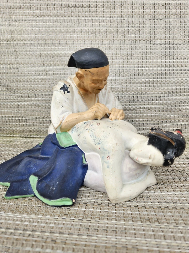 Rare Vintage Japanese Urasaki Hakata Doll, Japanese Geisha & Tattoo Artist - Image 1 of 4