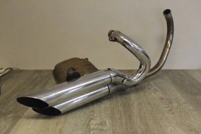 Yamaha Virago 535 XV535 1994 stock cabezales de escape tubos silenciadores  Foto 1 de 4