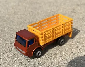 Matchbox 1977 Cattle Truck #71 Orange, Superfast Lesney - Picture 1 of 7