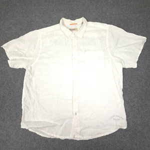 Tommy Bahama Shirt Mens XLARGE White Linen relax summer Button Up Size XL - Picture 1 of 9