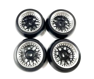Aluminum Metal wheels rim Drift Tires Set for Wltoys 1/28 K969 K989 P929 Rc Car - Picture 1 of 42