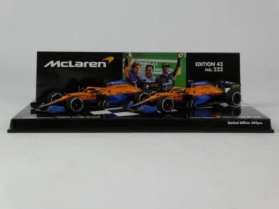 Minichamps Set McLaren MCL35M Ricciardo Norris GP D'Italie 2021 1/43 532210304 - Photo 1/3