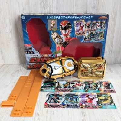 Power Rangers Megaforce Goseiger Deluxe Gosei Morpher Tensouder Bandai con tarjeta Foto 1 de 4