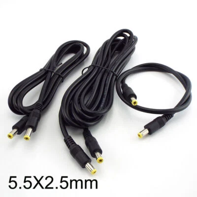 12V DC Power supply cable wire male to male connector Plug for pc laptop Adapter - Image 1 of 4