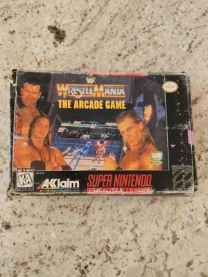 WWF WrestleMania The Arcade Game SNES CIB - Image 1 of 4