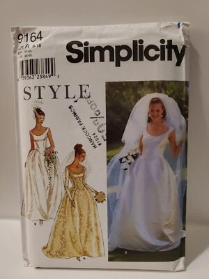 Simplicity 9164 Size 8-18 Wedding & Prom Dress Uncut 2000 - Image 1 of 2