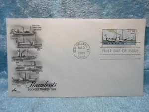 1989 Steamboats First Day of Issue - Picture 1 of 1