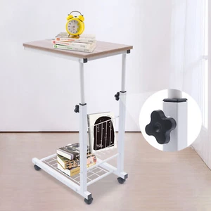 Bett Beistelltisch Krankenhaus Überbett Rolltablett verstellbar Nachttisch USA - Bild 1 von 17