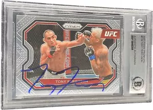 TONY FERGUSON SIGNED 2021 PANINI PRIZM UFC CARD #119 BECKETT BAS - Picture 1 of 1