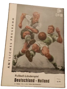 1959 Deutschland gegen Niederlande 21. Oktober Freundschaftsspiel Fußball Original - Bild 1 von 2