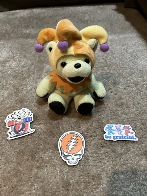 Grateful Dead Bean Bear Prankster 7” Peluche Líquido Azul 10/11/84 Augusta Civic Foto 1 de 4