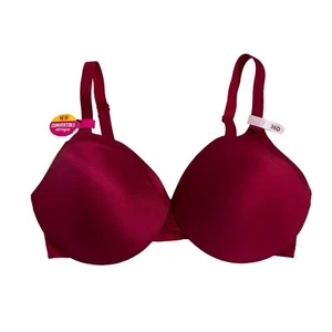 Maidenform Bra Womens 36D Red One Fab Fit Everyday Demi Wirefree Light Padding - Picture 1 of 5