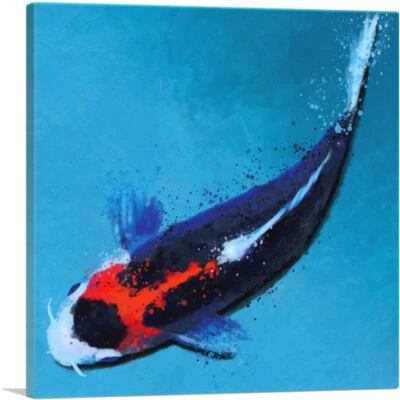 Lienzo Kumonryu Koi Carpa Pez Japón China Asia Lienzo Arte Impresión Foto 1 de 4