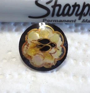 Vintage Watch Crystal Glass BIRD IN FLIGHT Button 11/16" - Picture 1 of 5