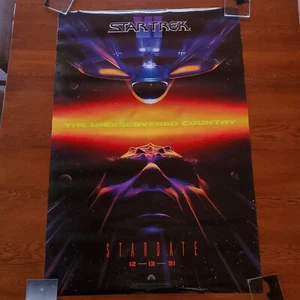 1991 Star-Trek VI Undiscovered Country Rolled Poster - Picture 1 of 9