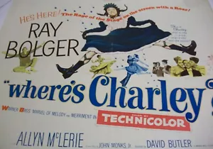 POSTER FILM - POSTER MEZZO FOGLIO - DOVE C'È CHARLEY - 1962 - DIMENSIONI: 22" X 28" - Foto 1 di 1