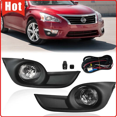 1 Set Fog Lights Assembly Kit For 2013-2015 Nissan Altima Sedan Driving Lamps - Image 1 of 4