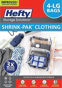 Large Vacuum Storage Bags - Space Saver for Clothes, Pillows, Blankets - Picture 1 of 7