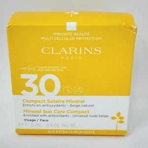 Clarins Mineral Sun Care Compact LSF 30 Universal Nude Beige für Gesicht 0,4 Oz. - Bild 1 von 6