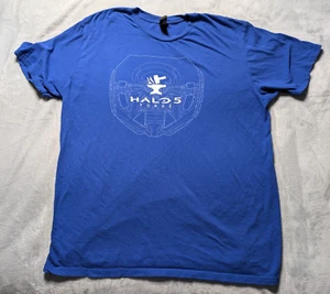 Camiseta Rara Halo 5 Forge 2XL Camiseta Azul Empleado Distrito Promoción Exclusiva - Imagen 1 de 3