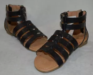 Sandalias Report Girl's Celis negras gladiador - tallas 12 y 4 nuevas con caja - Imagen 1 de 6