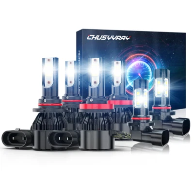 Fit Lexus ES350 2011 2012 6000K LED Headlight High/Low & Fog Light 6 Bulbs Combo - Image 1 of 4