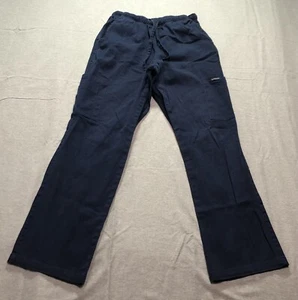 Dagacci Scrubs Women's Small Drawstring Straight Basic Normcore Blue Bottoms - Picture 1 of 10