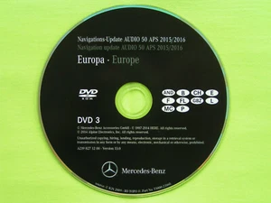 DVD NAVIGATION MERCEDES BENZ AUDIO 50 APS SCHWEIZ FRANCE 2016 A B E M R NTG 2.5 - Bild 1 von 2