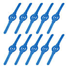String Trimmer Head Blades Replace, 20Pcs Plastic Lawn Mower Weed Blades Blue