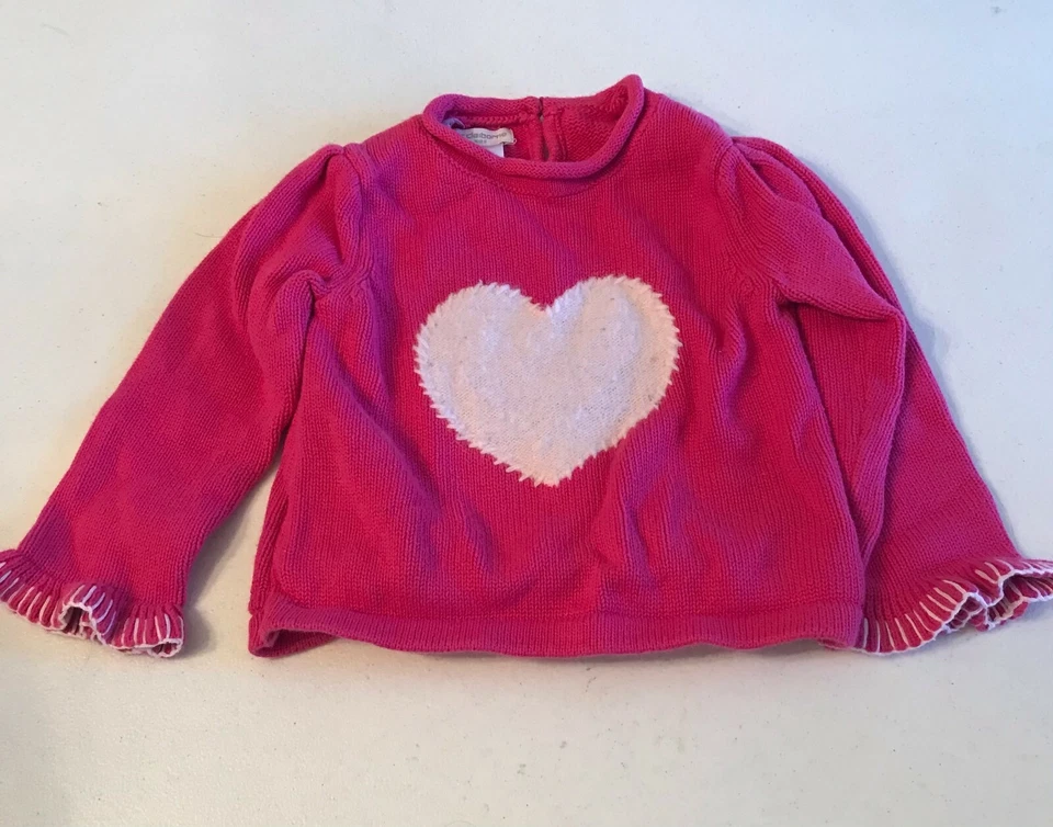 Suéter Liz Claiborne Bebé Rosa Corazón Talla 2T  Foto 1 de 1