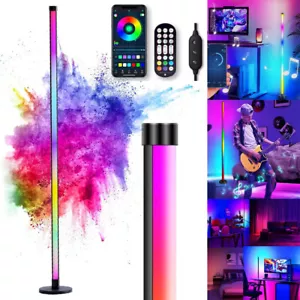 Smart RGB LED Standing Light Color Changing Music Sync Mood Corner Floor Lamp - Picture 1 of 24